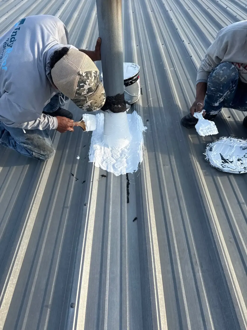 Commercial roof inspection documented in Bargersville